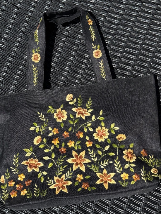 Handbags - Hand Embroidered Thai Silk Bag
